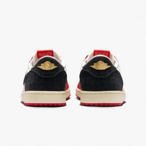 Air Jordan 1 Low OG x Trophy Room Sail and Varsity Red